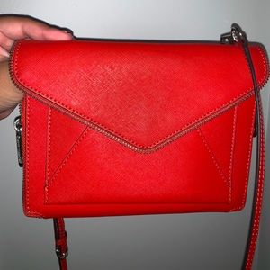 Red Rebecca Minkoff Zip Crossbody